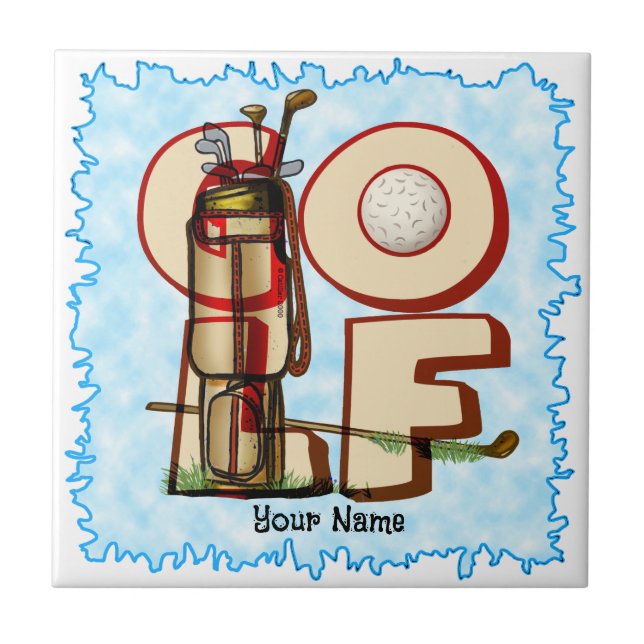 Golf Love  Tile (Front)