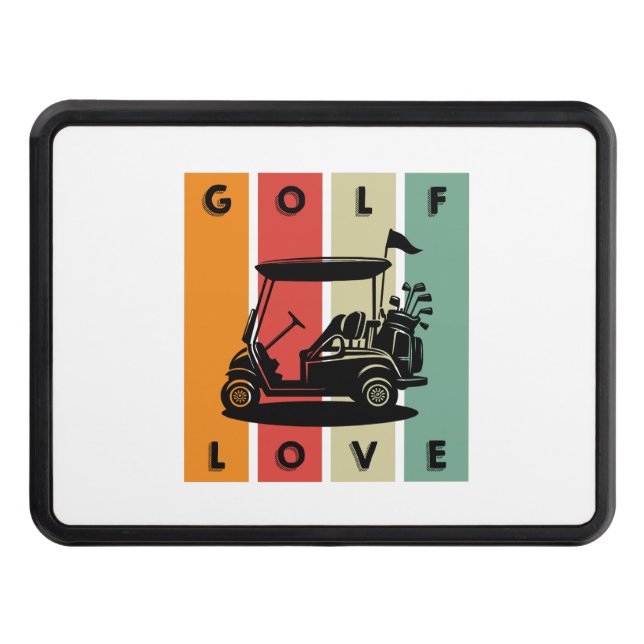 Golf-Love Trailer Hitch Cover (Front)