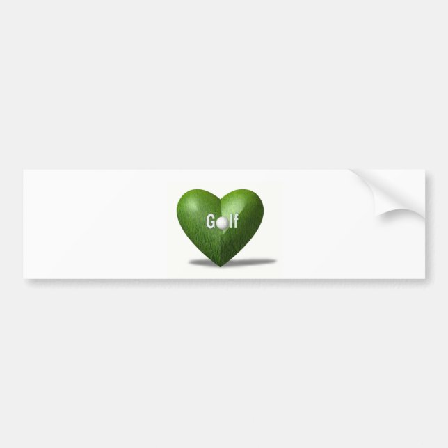 Golf Lover Design Bumper Sticker (Front)