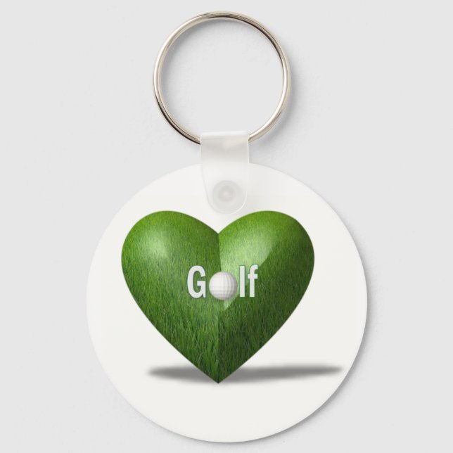 Golf Lover Design Keychain (Front)
