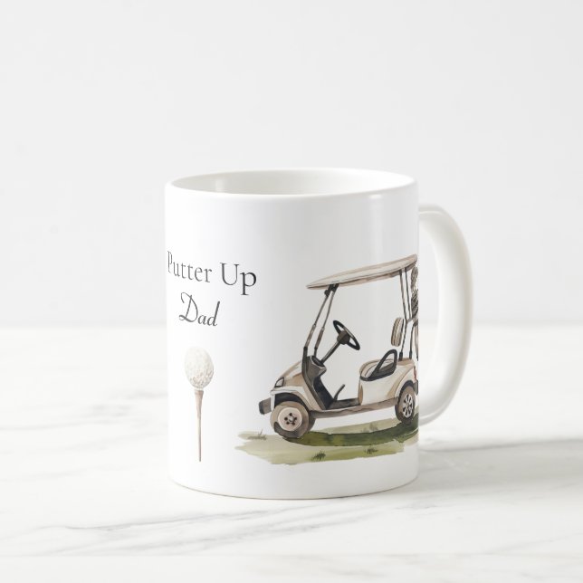 Golf Lover Putter Up Coffee Mug (Front Right)