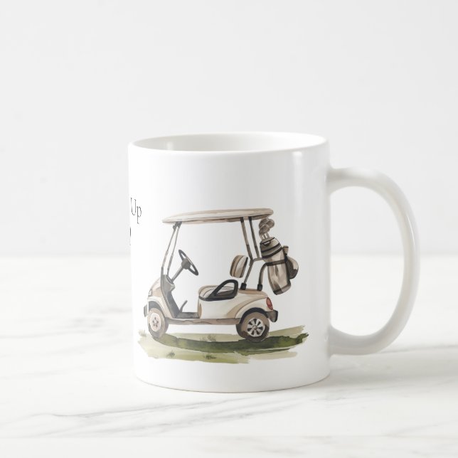 Golf Lover Putter Up Coffee Mug (Right)