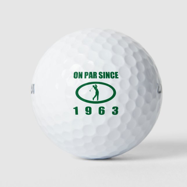 Golf Lover’s 60th Birthday 1963 Balls (Front)