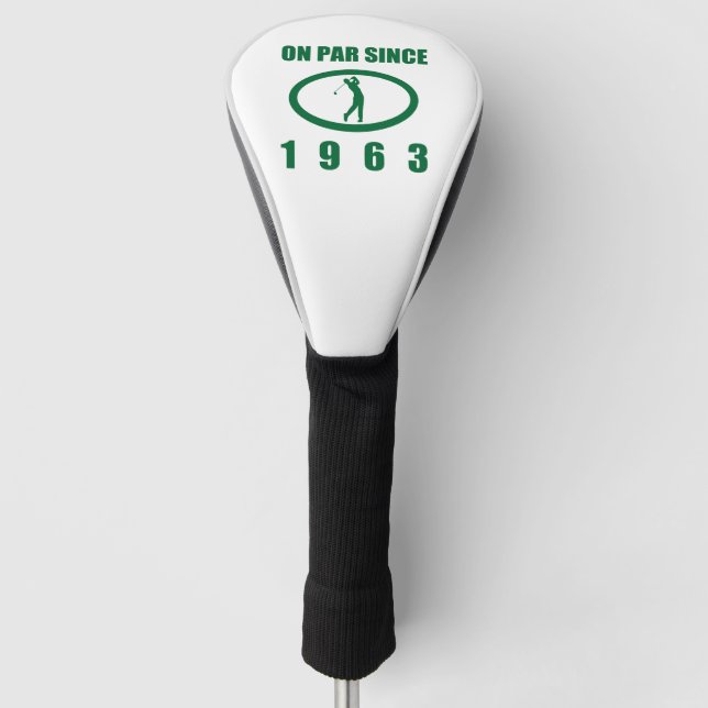 Golf Lover’s 60th Birthday 1963 Golf Head Cover (Front)