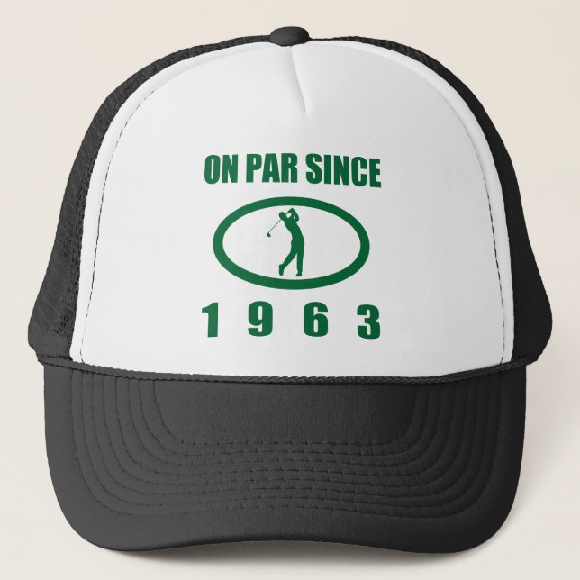 Golf Lover’s 60th Birthday 1963 Trucker Hat (Front)