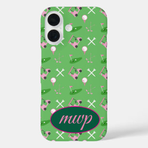 Golf Lover’s iPhone Case – Custom Monogram & Cart