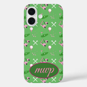 Golf Lover’s iPhone Case – Custom Monogram & Cart 