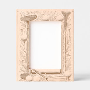 Golf lover wood etched frames