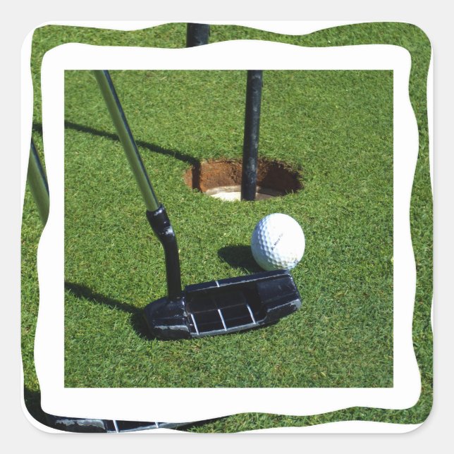 Golf Make That Par , Square Sticker (Front)
