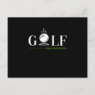 Golf Makes Differences Golfer Golfing Golf Club Gi Postcard