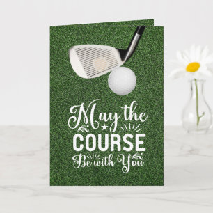 Golf May the course be with you Card