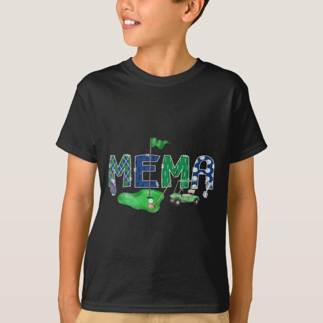 Golf Mema Hole One 1st Artwork T-Shirt (Front)