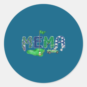 Golf Mema Hole One 1st Classic Round Sticker