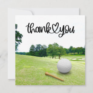 Golf merci beaucoup pour la balle de golf sur vert