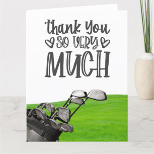 Golf merci beaucoup pour la carte postale golfer