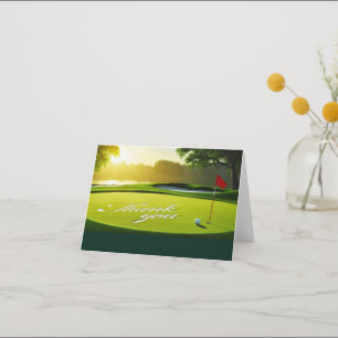 Golf merci mot sur mettre vert