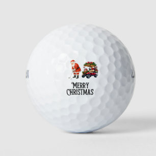 Golf Merry Christmas with Santa Claus Balls