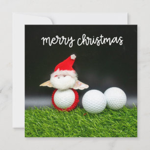 Golf Merry Christmas with Santa Claus for golfer