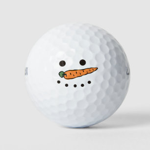 Golf Merry Christmas with Snowman Funny  Balls