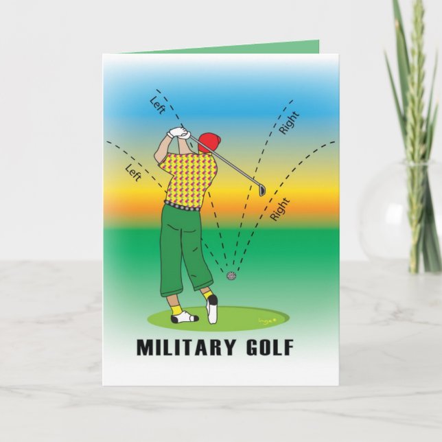 GOLF - Military Style Card (Front)