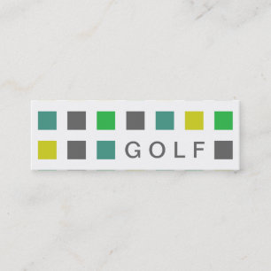 GOLF (mod squares) Mini Business Card