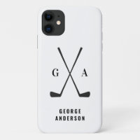 Golf modern typography initials monogram elegant