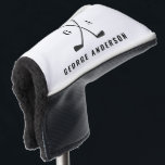 Golf modern typography initials monogram elegant golf head cover<br><div class="desc">Golf modern typography initials monogram simple elegant design.</div>