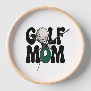 Golf Mom Clock