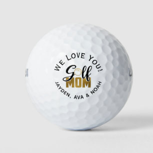 Golf Mom Gold Golf Balls