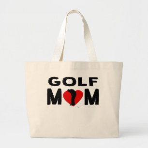 Golf Mom Large Tote Bag