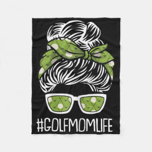 Golf Mom Life Mothers-day Golf-er Sport Lover Mama Fleece Blanket