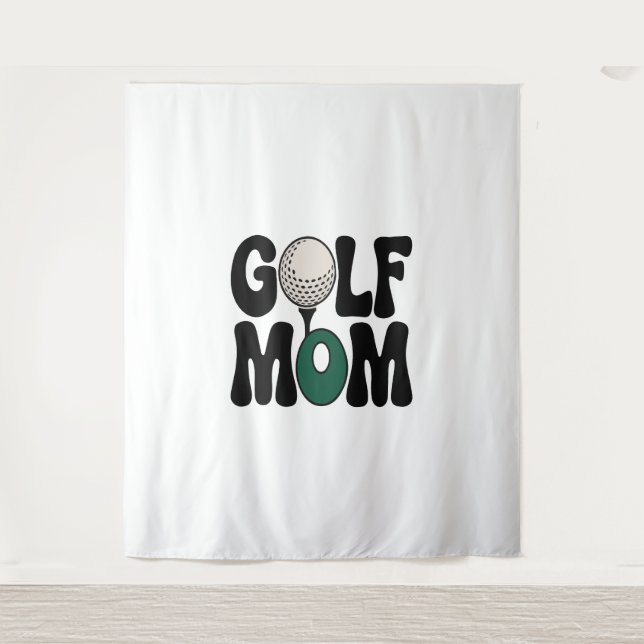 Golf Mom Tapestry (Front)