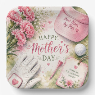 Golf Mother’s Day for Golfer Mom Paper Plate