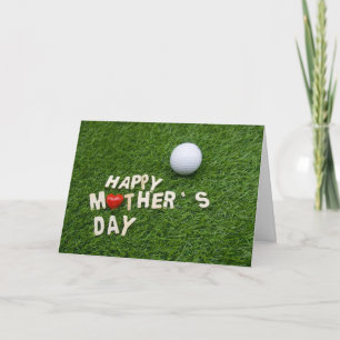 Golf Mother's Day gift for mother with golf ball  Card