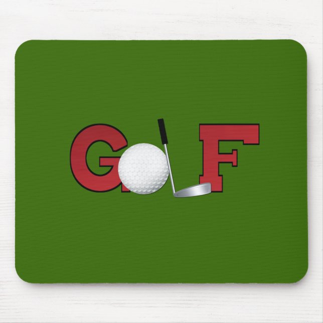 Golf-mousepad-2 Mouse Pad (Front)
