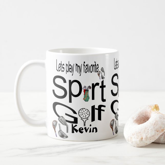 Golf Mugs Sports (With Donut)