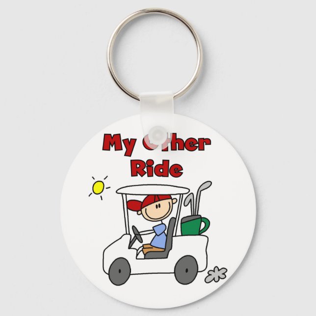 Golf My Other Ride Keychain (Front)