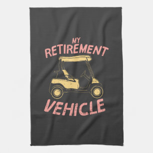 Golf - My Retirement Vehicle Kitchen Towel