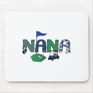 Golf Nana Hole In One Golf First Birthday Party  Mouse Pad