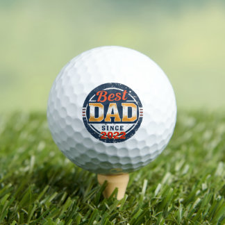 Golf Né pour être papa - année personnalisée balles de