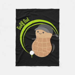 Golf Nut Funny Golf Fleece Blanket
