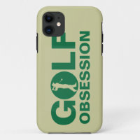 Golf Obsession Green Tan Golfing iPhone 5 Case