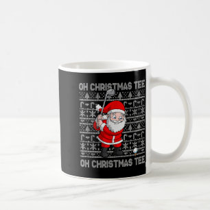 Golf Oh Christmas Tee Santa Claus Golfer Golfing S Coffee Mug