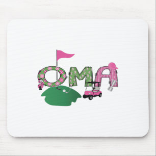 Golf Oma Hole In One Golf 1st Birthday Party Mouse Pad