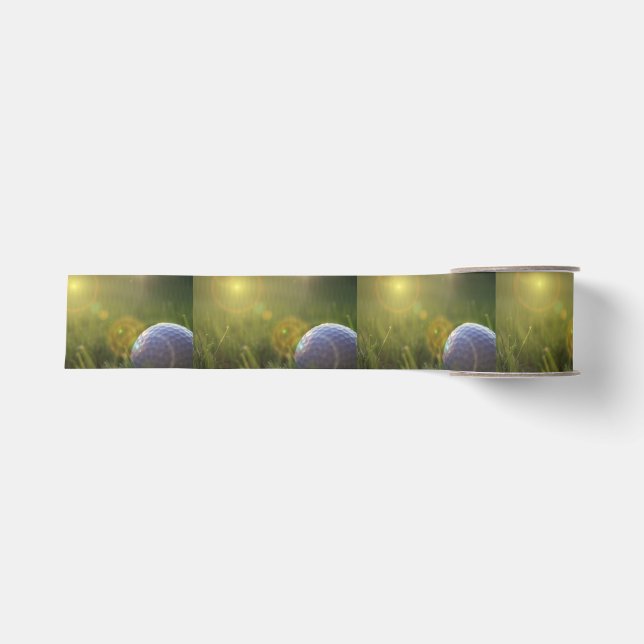 Golf on a Sunny Day Grosgrain Ribbon (Front)