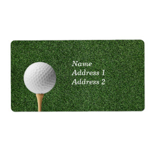Golf on green grass
