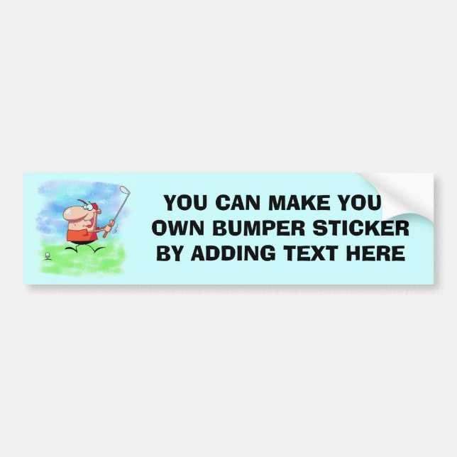 Golf Outing T-shirts and Gifts Bumper Sticker (Front)