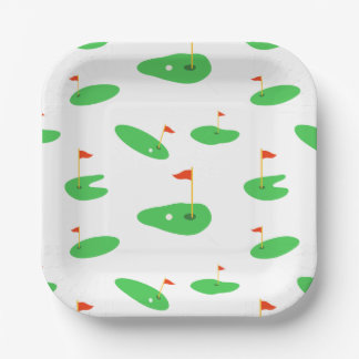 Golf paper plates