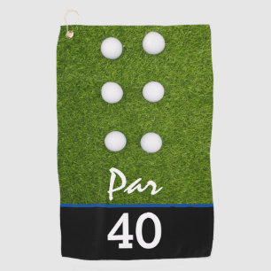 Golf Par 40th birthday party golfer birthday Towel