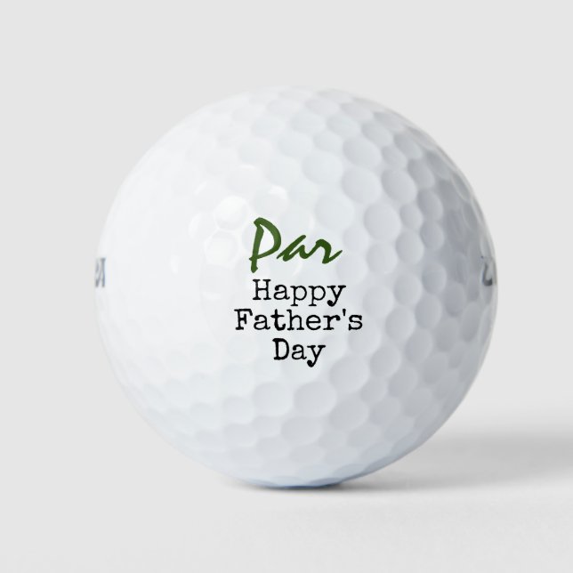 Golf Par Happy Father's Day Balls (Front)